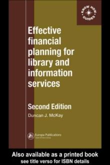 Effective Financial Planning for Library and Information Services