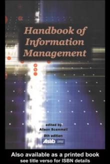 Handbook of Information Management