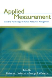 Applied Measurement : Industrial Psychology in Human Resources Management