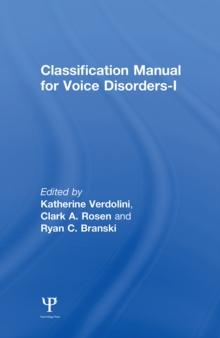 Classification Manual for Voice Disorders-I