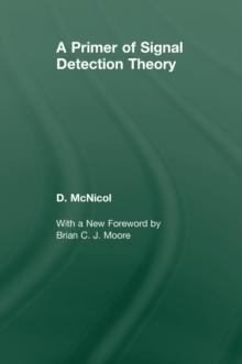 A Primer of Signal Detection Theory