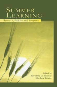 Summer Learning : Research, Policies, and Programs