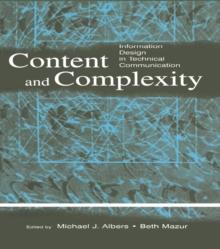 Content and Complexity : information Design in Technical Communication