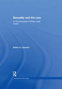 Sexuality and the Law : American Law and Society