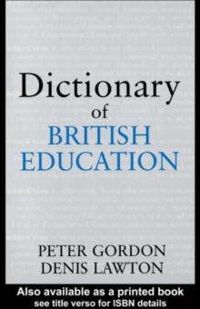 Dictionary of British Education