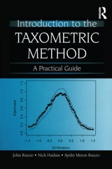 Introduction to the Taxometric Method : A Practical Guide