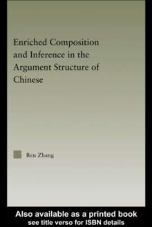 Enriched Composition and Inference in the Argument Structure of Chinese