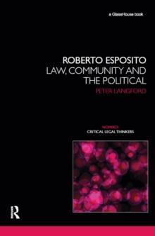 Roberto Esposito : Law, Community and the Political