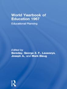 World Yearbook of Education 1967 : Educational Planning