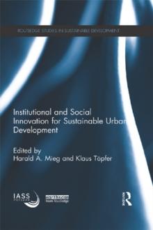 Institutional and Social Innovation for Sustainable Urban Development