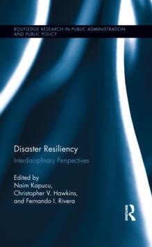 Disaster Resiliency : Interdisciplinary Perspectives