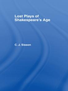 Lost Plays of Shakespeare S a Cb : Lost Plays Shakespeare