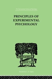 Principles Of Experimental Psychology