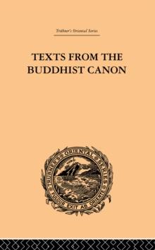 Texts from the Buddhist Canon : Commonly Known as Dhammapada