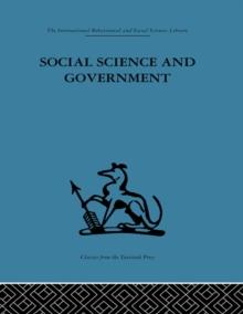 Social Science and Government : Policies and problems