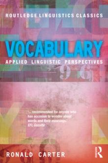 Vocabulary : Applied Linguistic Perspectives