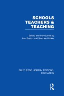 Schools, Teachers and Teaching (RLE Edu N)