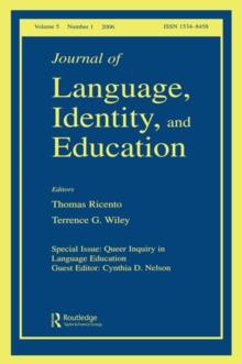 Queer Inquiry In Language Education Jlie V5#1