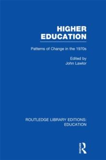 Higher Education : Patterns of Change in the 1970s