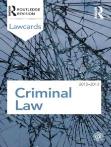 Criminal Lawcards 2012-2013