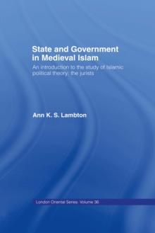 State and Government in Medieval Islam