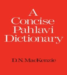 A Concise Pahlavi Dictionary