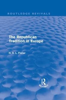 The Republican Tradition in Europe