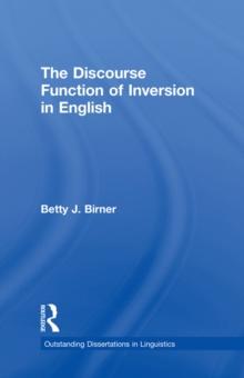 The Discourse Function of Inversion in English