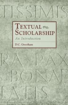 Textual Scholarship : An Introduction