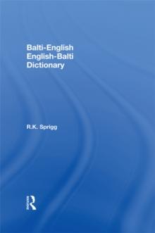 Balti-English English-Balti Dictionary