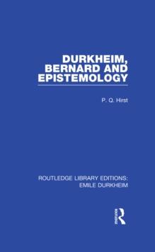 Durkheim, Bernard and Epistemology