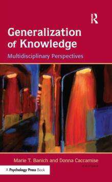 Generalization of Knowledge : Multidisciplinary Perspectives