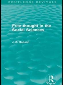 Free-Thought in the Social Sciences (Routledge Revivals)