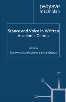 Stance and Voice in Written Academic Genres