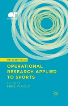 Operational Research Applied to Sports