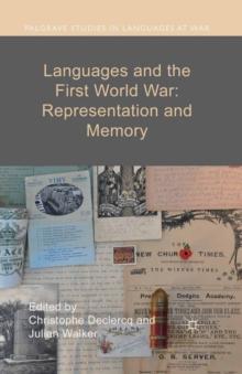 Languages and the First World War: Representation and Memory