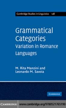 Grammatical Categories : Variation in Romance Languages