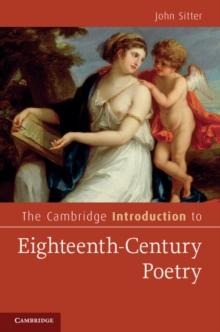 Cambridge Introduction to Eighteenth-Century Poetry