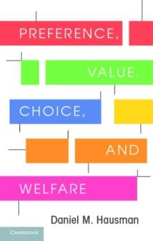 Preference, Value, Choice, and Welfare