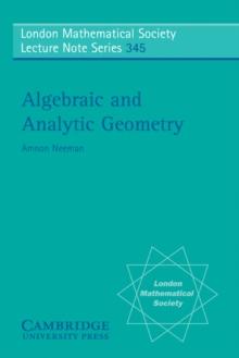 Algebraic and Analytic Geometry