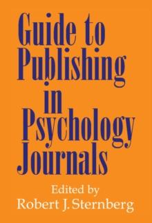 Guide to Publishing in Psychology Journals