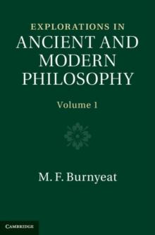 Explorations in Ancient and Modern Philosophy: Volume 1