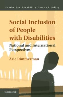 Social Inclusion of People with Disabilities : National and International Perspectives