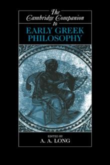 Cambridge Companion to Early Greek Philosophy