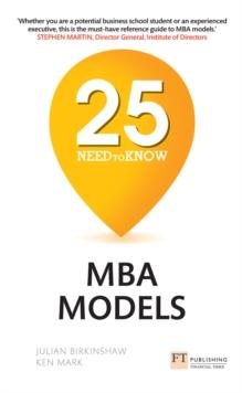 25 Need-to-Know MBA Models