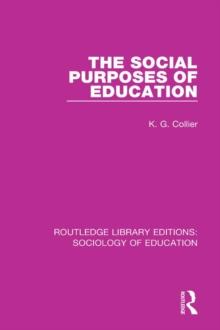 The Social Purposes of Education