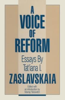 A Voice of Reform : Essays