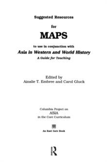 Suggested Resources for Maps to Use in Conjunction with Asia in Western and World History