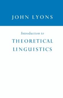 Introduction to Theoretical Linguistics