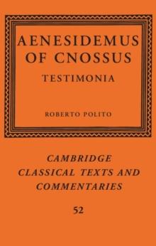 Aenesidemus of Cnossus : Testimonia